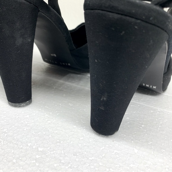 Vintage Nine West Ankle Strap Pointed Toe Heels - Picture 7 of 8